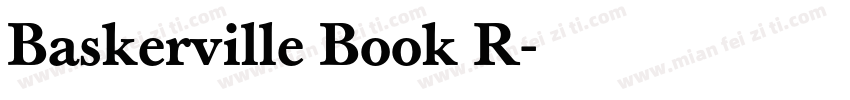 Baskerville Book R字体转换